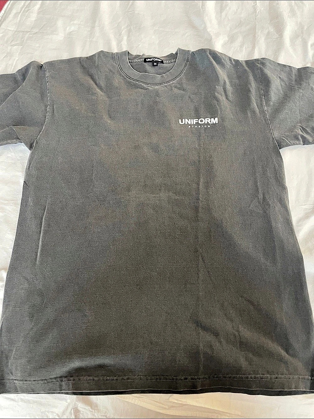 UNIFORM Men's Gray Tee Size Medium